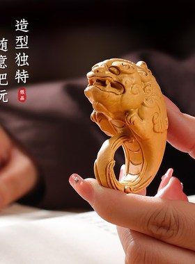 寿山石招财貔貅摆件国风手把件家居客厅桌面装饰品送朋友礼物乔迁