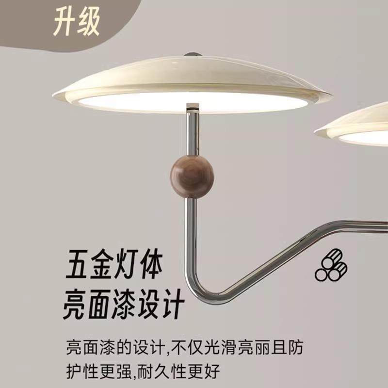 法式奶油风客厅吊灯中古星轨吊链大厅普瑞护眼主灯木纹餐厅卧室灯,淘宝优惠券,粉丝福利购,淘宝优惠卷