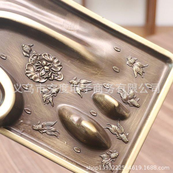 小桥流水全铜倒流香炉家用室内田园线香炉禅意香插香座创意摆件,淘宝优惠券,粉丝福利购,淘宝优惠卷