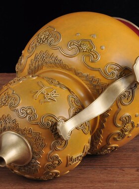 彩铜四季如意葫芦摆件中式招财葫芦D摆设家居客厅玄关电视柜装饰