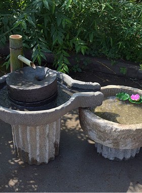 热销石雕旧石墩老柱底座石座庭院园林农村老旧R石器户外椅子石雕