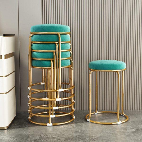 轻奢小凳子家用网红圆凳客厅矮凳卧室梳妆凳餐桌椅可叠放收纳板凳,淘宝优惠券,粉丝福利购,淘宝优惠卷