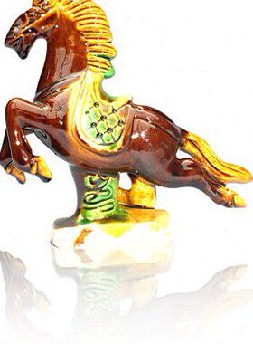 礼物六骏马套/唐三彩马/陶瓷/摆件家居饰品礼品店/送精品礼盒