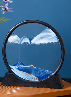 流沙画摆件家居饰品创意客厅酒柜电F视柜办公室桌面装饰品生日礼