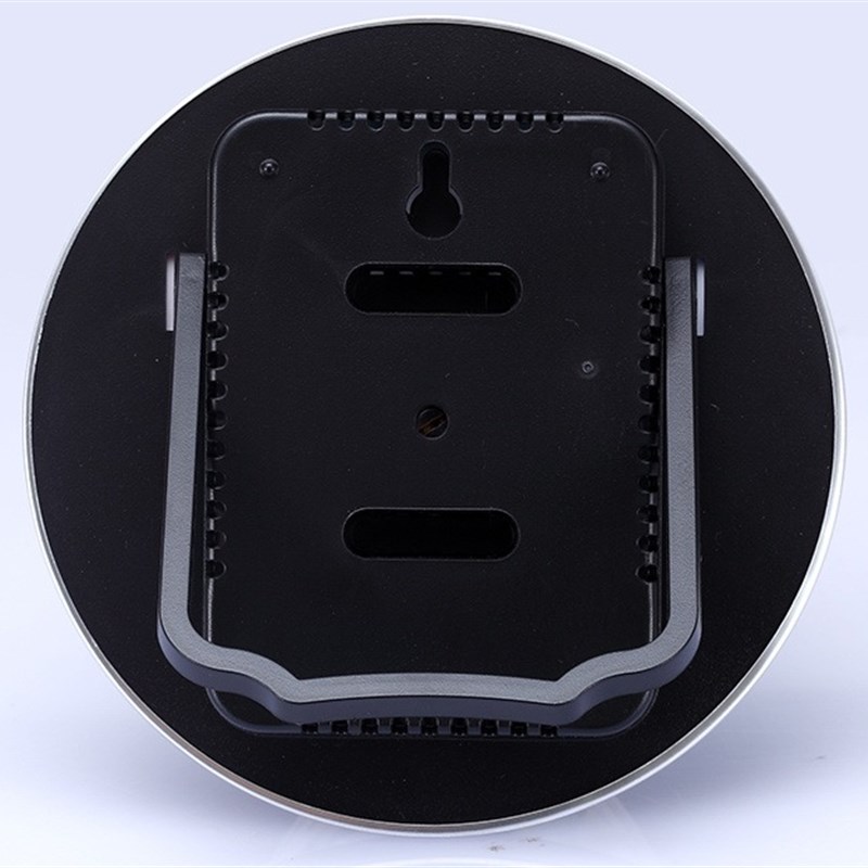 TH101B 室内温湿度计 蓝底 台式挂L墙式家用大圆形温湿度计 - 图0