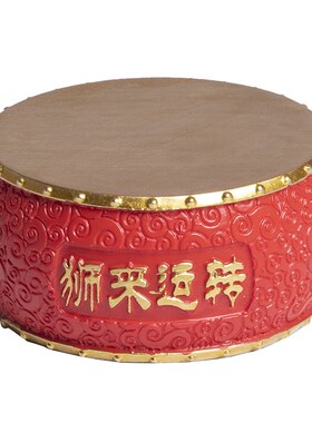 创意特色国风圆形鼓摆件桌面工艺品文玩茶宠O底座杯垫茶托盖置底