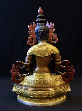 精品台湾金刚萨埵纯铜摆件居家铜像7寸金刚萨垛