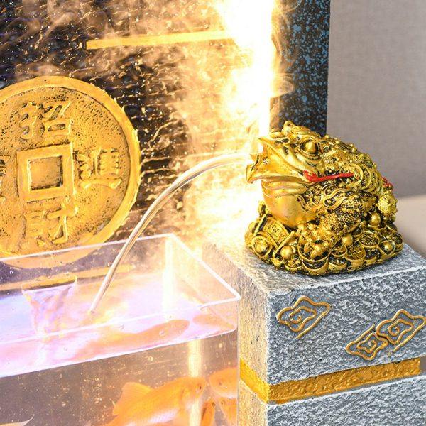 假山流水摆件鱼缸客厅办公室招财落地循环水幕墙造景喷泉乔迁礼物,淘宝优惠券,粉丝福利购,淘宝优惠卷