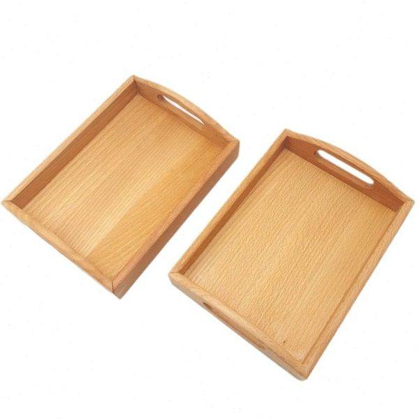 方形20cm咖啡茶具日式家用商用双耳放茶杯子茶盘北欧风木盘子,淘宝优惠券,粉丝福利购,淘宝优惠卷