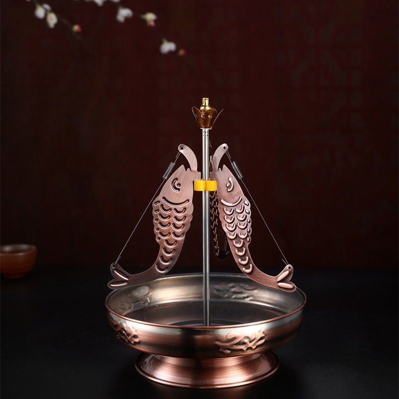 檀香专用c盘香架香托 家用 供香塔香盘24小时盘香炉香架盘香支架 - 图1