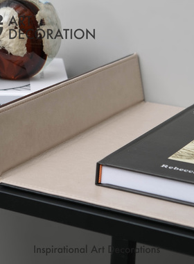 书桌彷皮写字垫子办公桌垫样板间F售楼处酒店书房软装饰品摆件