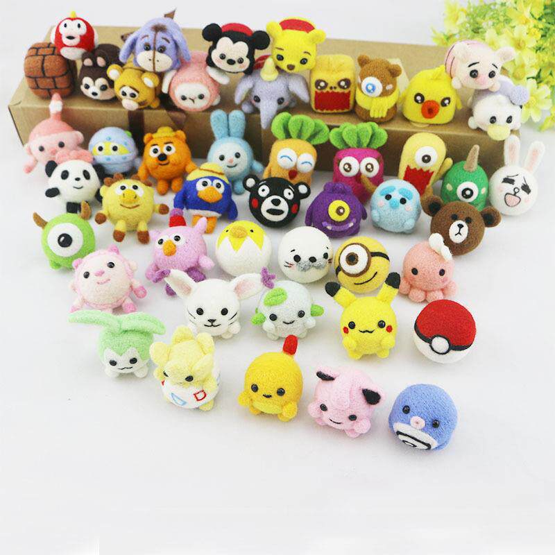 羊毛毡材料戳戳乐手工创意礼盒新手材料包送工具送教程别针 - 图0