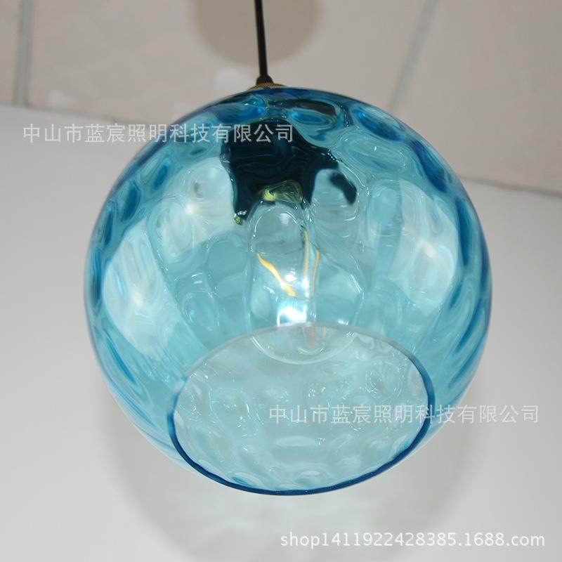 简约现代创意餐厅水纹灯罩圆球玻璃吊灯卧室艺术家用装饰灯饰中山,淘宝优惠券,粉丝福利购,淘宝优惠卷