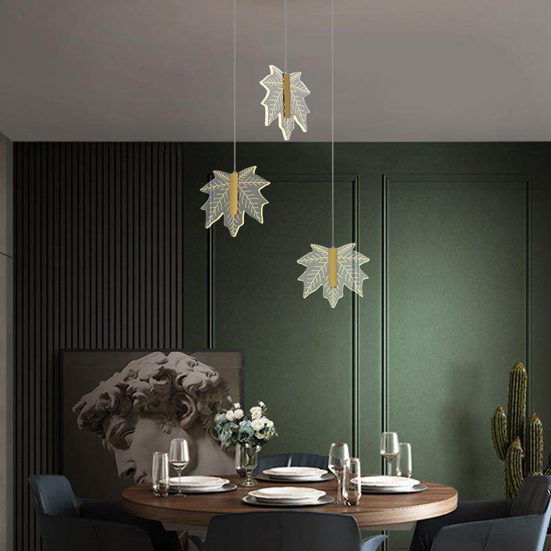 楼梯吊灯创意枫叶旋转别墅灯具复式楼酒店大堂个性艺术客厅吊灯饰,淘宝优惠券,粉丝福利购,淘宝优惠卷