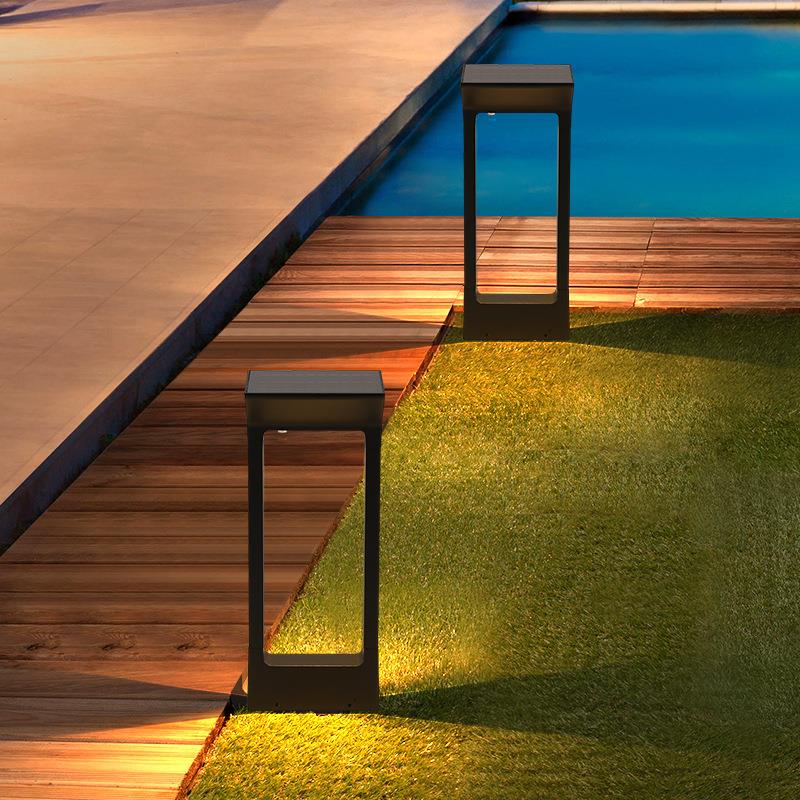 太阳能草坪灯户外庭院灯现代简约别墅公园景观灯草地道路插地灯 - 图2