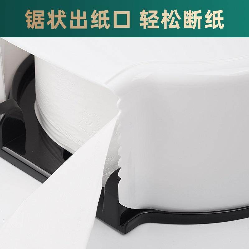 酒店宾馆家用厕所公共卫生间大盘纸巾盒免打孔壁挂式大卷纸盒防水,淘宝优惠券,粉丝福利购,淘宝优惠卷