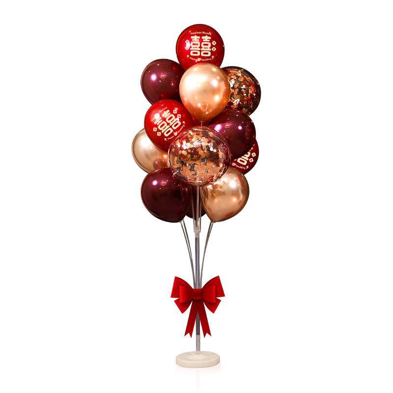 结婚气球地飘布置套装订婚客厅婚房场景路引立柱装饰新房婚庆用品,淘宝优惠券,粉丝福利购,淘宝优惠卷