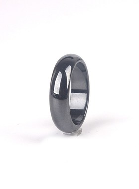 欧美风潮流个性黑色磁性弧面戒指时F尚男女对戒魔术师道具简约指