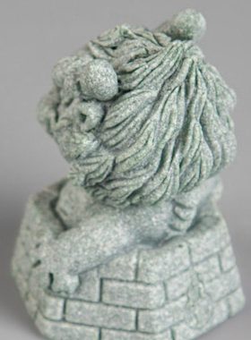 逗兽记 新中式井中龙酒柜装饰摆件高档鱼缸造景青砂石小茶宠可养