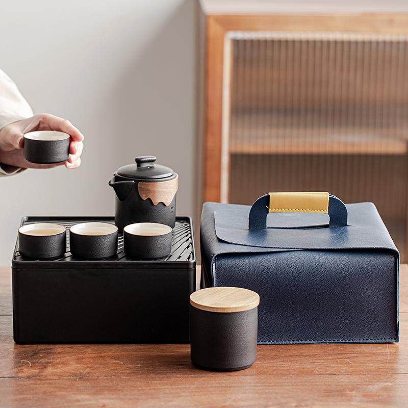 黑陶旅行16770夫茶套装四户外出差具泡茶茶壶露营功随行便携车载,淘宝优惠券,粉丝福利购,淘宝优惠卷