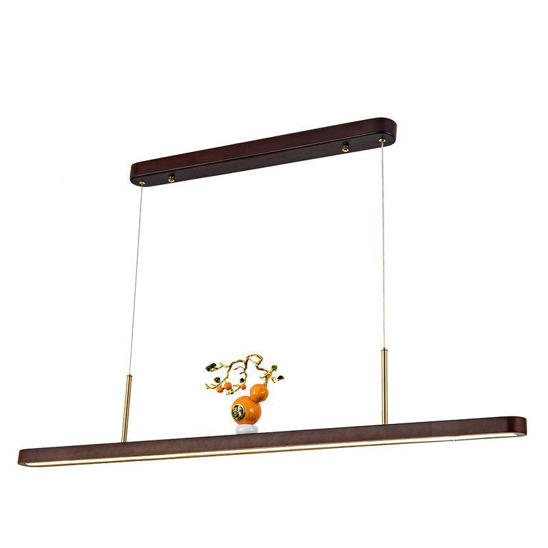 实木代长餐条吊灯胡式桃木色厅日现简约新中式禅意茶室餐桌257灯,淘宝优惠券,粉丝福利购,淘宝优惠卷