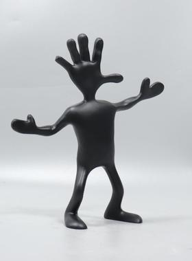 现BJ00109/代简约树脂球创气意摆人件样板房售厅楼部书房客餐厅电