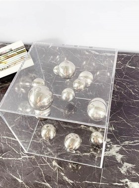 现代简约欧式压克k力罩子星球摆件样板房样品屋展示中心软装饰品