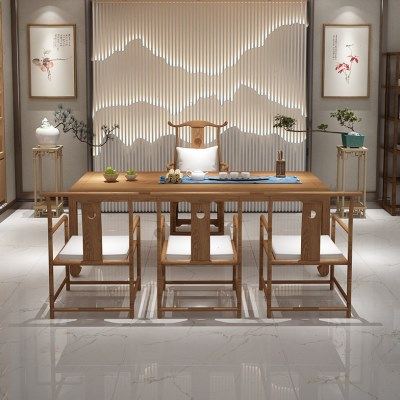 新中式茶桌椅组合简约现茶几小户型茶台马蹄桌功夫禅意泡茶桌,淘宝优惠券,粉丝福利购,淘宝优惠卷