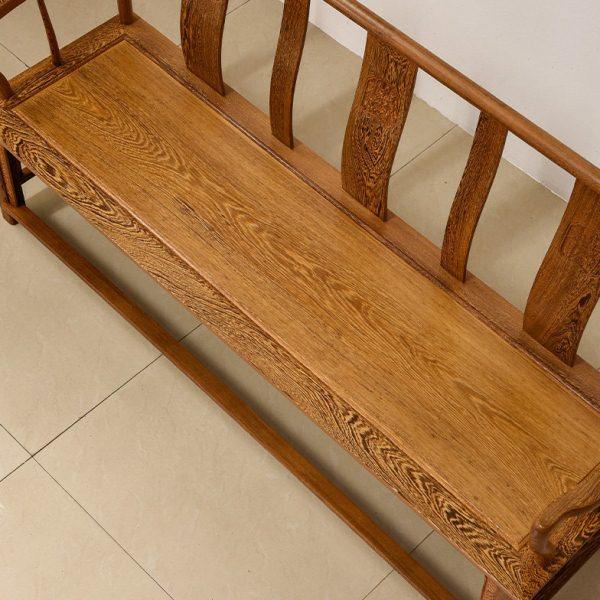 实木简约沙发红木家具鸡翅木长条椅中式客厅长椅子原木仿古三人椅,淘宝优惠券,粉丝福利购,淘宝优惠卷