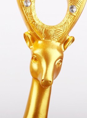 家居客厅电视酒柜小装饰品情侣鹿B书房书柜树脂工艺品轻奢现代金