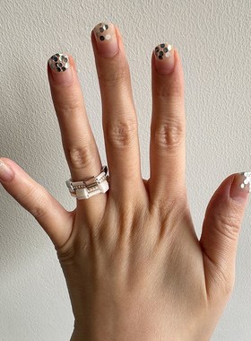 SoftServe柔软供应 sorbeBt《年糕珠片》进口串珠原创设计手工戒