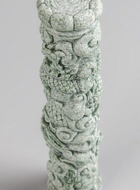 青砂石盘龙柱茶宠中式居家桌面动物装饰摆件办公室创意国潮精品