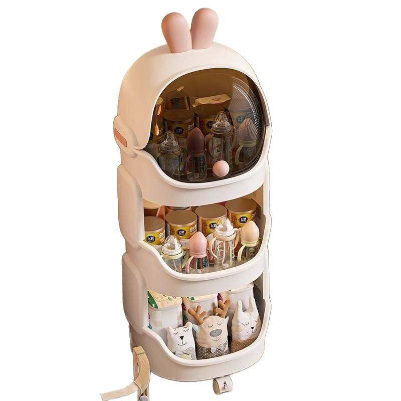 卡通收纳小推车可爱收纳柜置物架家用卧室客厅儿童玩具收纳架,淘宝优惠券,粉丝福利购,淘宝优惠卷