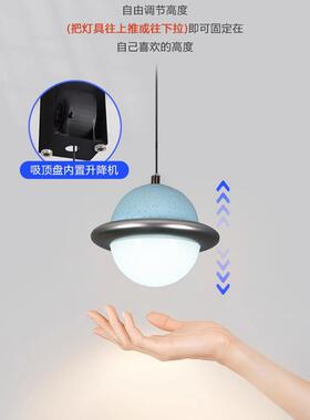 儿童房床头吊灯女孩创意城堡小吊灯云朵过道阳台卧室粉色简约灯具