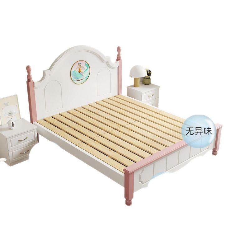 实木儿童床男孩单人床1.5米欧式1.2m卧室床美式青少年女孩公主床,淘宝优惠券,粉丝福利购,淘宝优惠卷