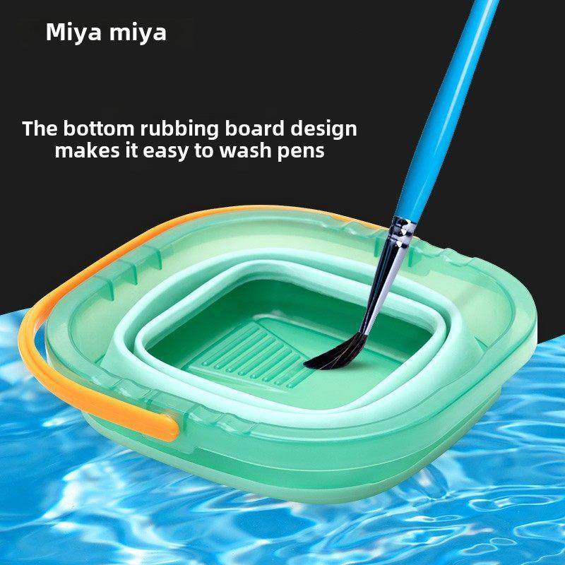 米娅钢笔洗桶绘画专用工具可折叠伸缩多功能硅胶大桶儿童艺术学生,淘宝优惠券,粉丝福利购,淘宝优惠卷