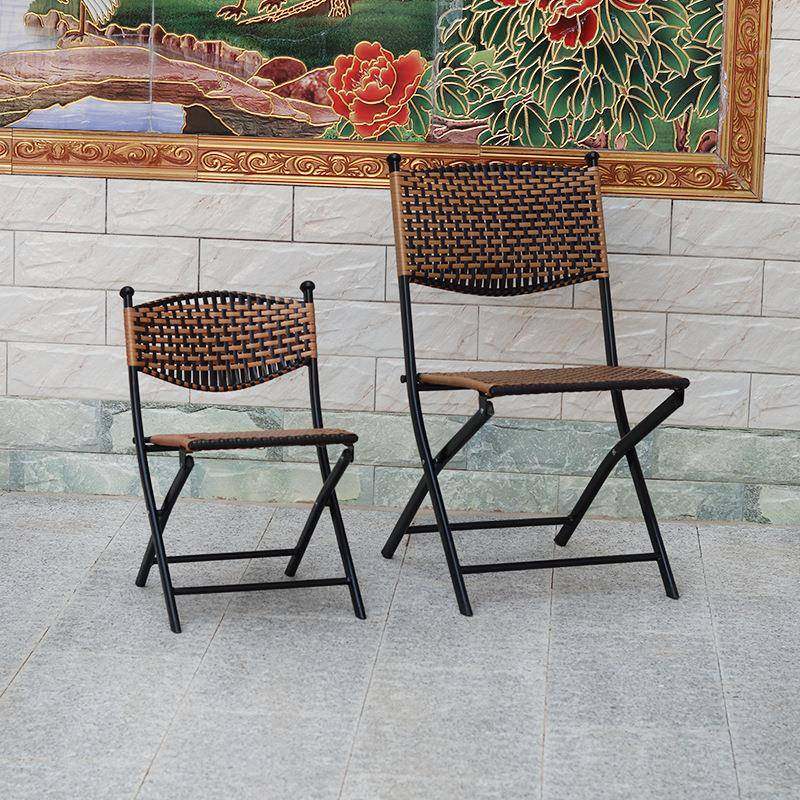 简约折叠藤椅家用花园户外靠背椅子生产可折叠便携式野餐藤编凳子,淘宝优惠券,粉丝福利购,淘宝优惠卷