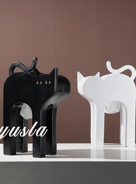 现代简约客厅茶几柜纸巾盒抽纸盒餐厅吧台柜酒店别墅摆件软装饰品