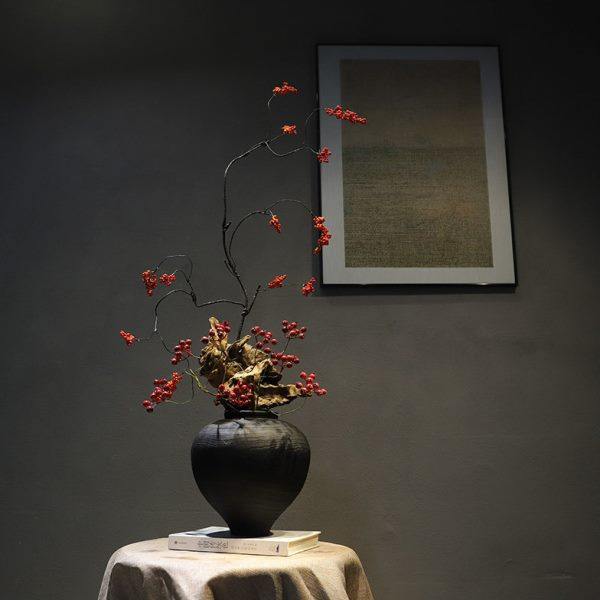 禅意新中式花瓶树脂摆件宋代美学民宿家居玄关桌别墅侘寂高级装饰,淘宝优惠券,粉丝福利购,淘宝优惠卷