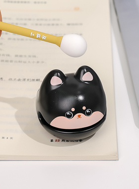 迷你解压小木鱼摆件办公室工位敲打情绪控制稳定治愈可Y爱佛系礼