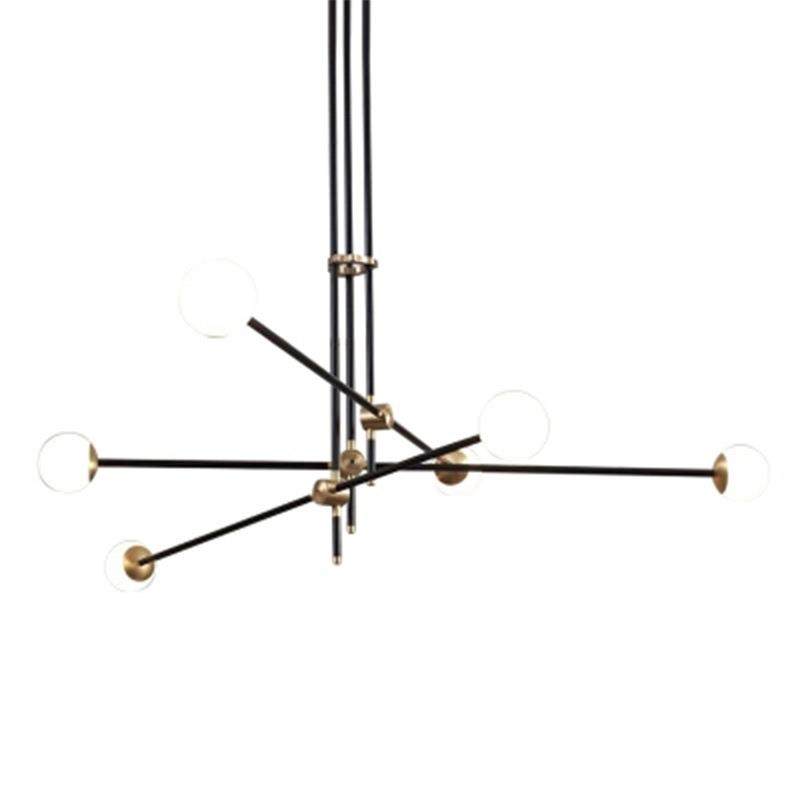 北欧后现代咖啡馆会议室吧台圆形玻璃球铁艺LED玻璃分子极简吊灯,淘宝优惠券,粉丝福利购,淘宝优惠卷