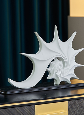 高档轻奢海螺酒柜j软装摆件家居高级办公室展示柜电视柜装饰工艺