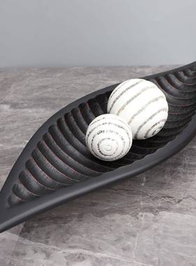 式0060简约竹笋型果盘样板房电视柜家欧居卧室餐厅几饰玄关装茶品