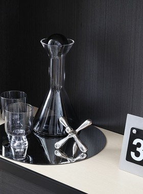 北欧样板间厨g房红酒饮料样品道具组合家俱展厅整体橱柜软装饰品