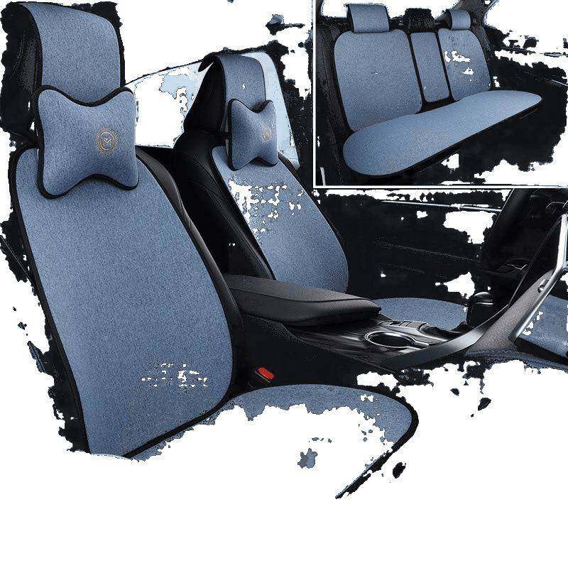 Z2春汽车坐垫四季亚麻加厚五座防简滑舒夏PKI适透气J约四季通用座,淘宝优惠券,粉丝福利购,淘宝优惠卷