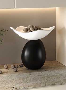 中古风时来运转摆l件玄关柜钥匙桌面收纳果盘高级感装饰品乔迁礼