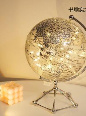 透件明地档球仪摆轻奢高家居厅电客视柜酒柜办书瑜实力公室装饰品