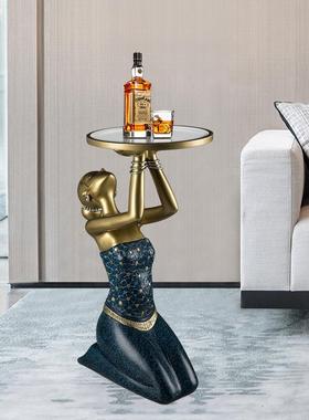 现BJ1233代沙轻奢风大客厅落地摆件玄关电视柜旁边创意艺术家居发