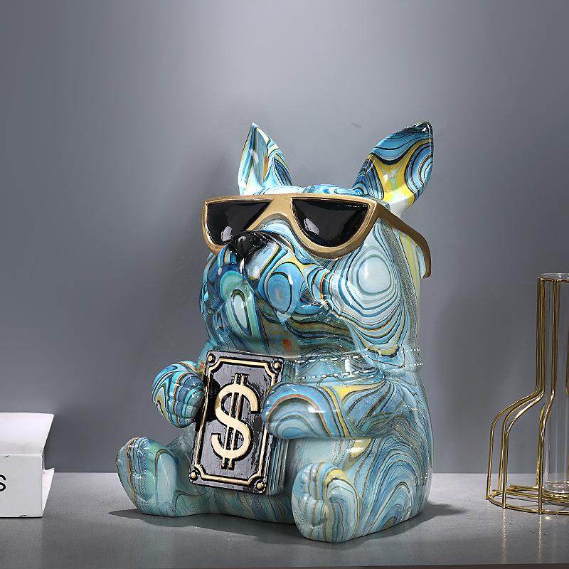 彩法斗狗纸巾色盒客厅性高档餐厅装饰摆件茶612S几个桌面斗犬牛抽,淘宝优惠券,粉丝福利购,淘宝优惠卷