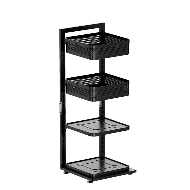 厨房加厚置物架家用落地锅架多层果蔬菜篮子多功能可调节放锅具架,淘宝优惠券,粉丝福利购,淘宝优惠卷